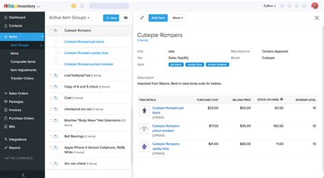Creating Item & Item Management .